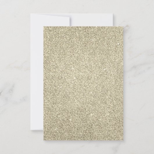 2024 Oudejaarsavond Party Gold Disco Ball Kaart (Achterkant)