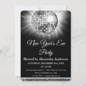 2024 Oudejaarsavond Party Zilveren Disco Ball Kaart (Voorkant)