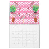 2024 Palm Pink Flamingo Flamingos Terra Cotta Kalender (Mar 2026)