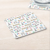 2024 Parijs Frankrijk Spelen Zomer Kartonnen Onderzetters (Schuin)