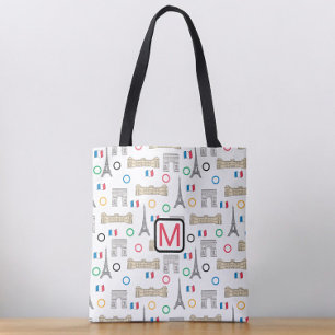 2024 Parijs Frankrijk Spelen Zomer Monogram Tote Bag