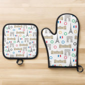 2024 Parijs Frankrijk Spelen Zomer Ovenwant & Pannenlap Set