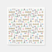 2024 Parijs Frankrijk Spelen Zomer Servet (Voorkant)