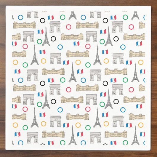 2024 Parijs Frankrijk Spelen Zomer Servet