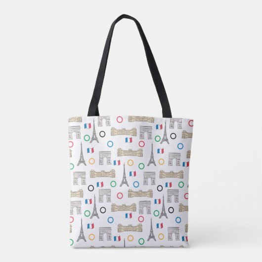 2024 Parijs Frankrijk Spelen Zomer Tote Bag (Achterkant)