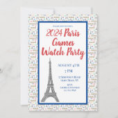 2024 Parijse Spelen Zomer Watch Party Kaart (Voorkant)