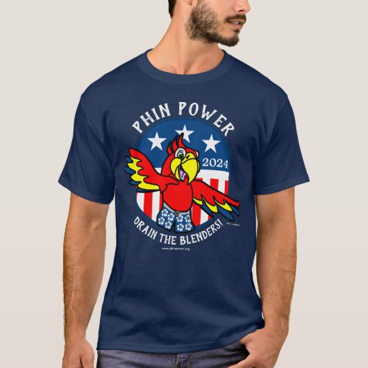 2024 PHin Power Party Mannen T-shirt (Voorkant)