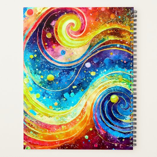 2024 PLANNER ELEGANT ABSTRACT BUITENRUIMTE ONTWERP (Achterkant)