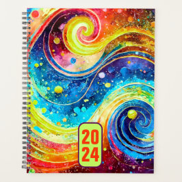 2024 PLANNER ELEGANT ABSTRACT BUITENRUIMTE ONTWERP