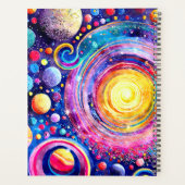 2024 PLANNER MODERN KLEURRIJK STERRENSTELSEL PLANE (Achterkant)