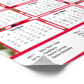 2024 Polen Kalender met Pools Feestdagen Download Poster (Hoek)