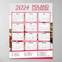 2024 Polen Kalender met Pools Feestdagen Download