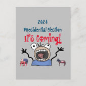 2024 Presidentiële verkiezingen, het komt eraan! Briefkaart (Voorkant)