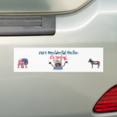2024 Presidentiële verkiezingen, het komt eraan! Bumpersticker (Op auto)
