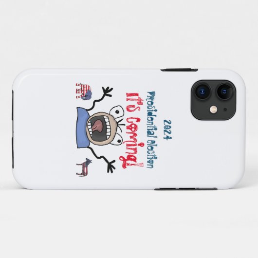 2024 Presidentiële verkiezingen, het komt eraan! Case-Mate iPhone Case (Achterkant (horizontaal))