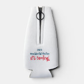 2024 Presidentiële verkiezingen, het komt eraan! Flesjeskoeler (Achterkant)