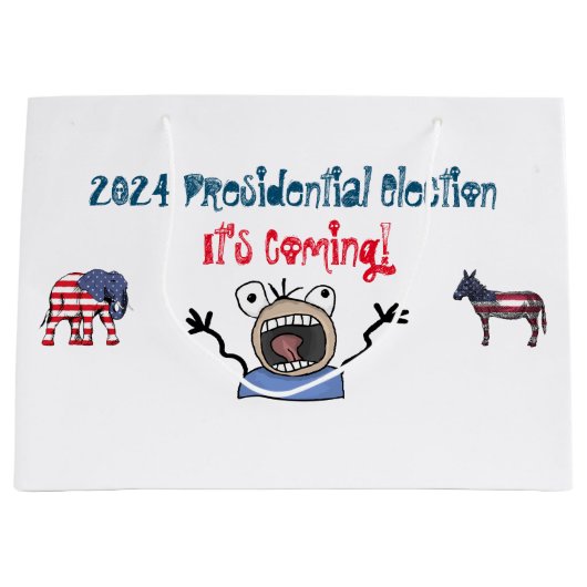 2024 Presidentiële verkiezingen, het komt eraan! Groot Cadeauzakje (Voorkant)