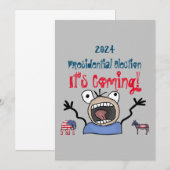2024 Presidentiële verkiezingen, het komt eraan! Kaart (Voorkant / Achterkant)