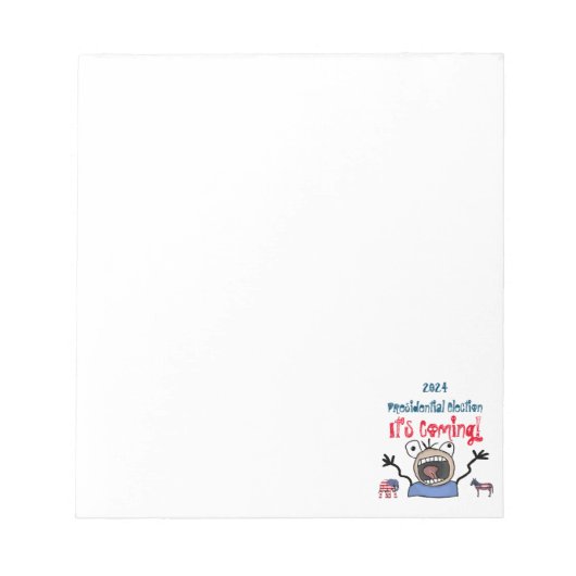 2024 Presidentiële verkiezingen, het komt eraan! Notitieblok (Voorkant)