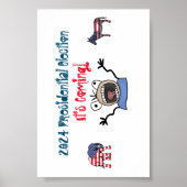 2024 Presidentiële verkiezingen, het komt eraan! Poster (Voorkant)