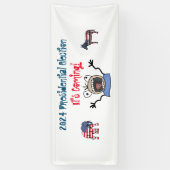 2024 Presidentiële verkiezingen, het komt eraan! Spandoek (Verticaal)