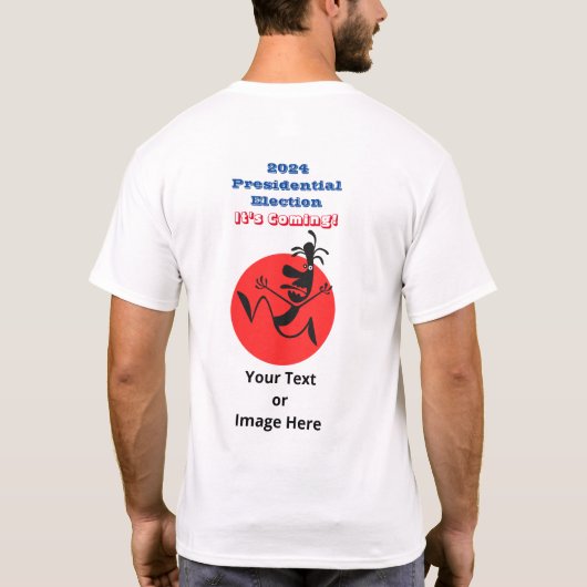 2024 Presidentiële verkiezingen, Running Man Editi T-shirt (Achterkant)