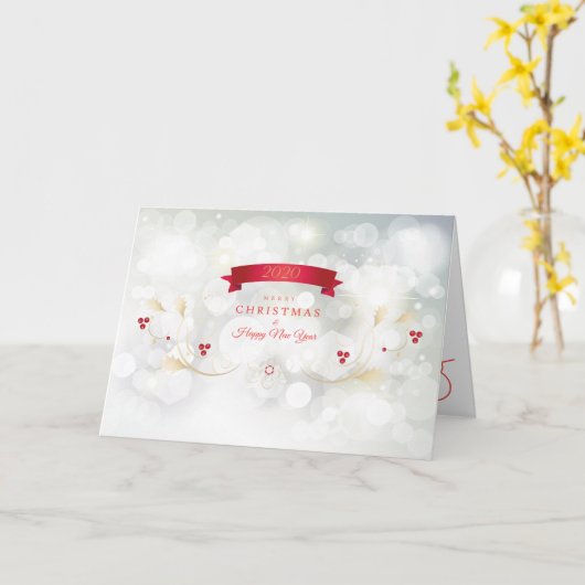 2024 Prettig kerstfeest en een gelukkig nieuwjaar! Kaart (Gele Bloem)