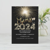 2024 Proost NYE Party Uitnodiging (Staand voorkant)