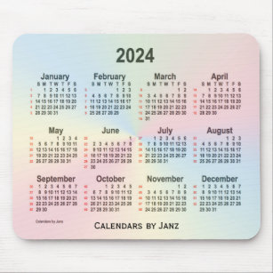 2024 Rainbow Cloud 52 weken agenda van Janz Muismat