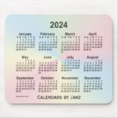 2024 Rainbow Cloud Calendar van Janz Muismat (Voorkant)