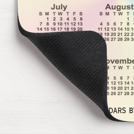 2024 Rainbow Cloud Calendar van Janz Muismat (Hoek)
