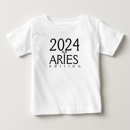 2024 Ram editie met symbool Baby T-Shirt (Voorkant)