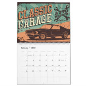2024 Retro Grunge Stijl Hot Rod Kalender (Feb 2026)