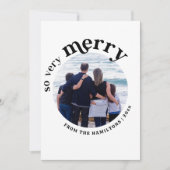 2024 Retro Jaar-in-Review Foto Kerst Kaart (Voorkant)