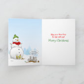 2024 Rijpe Bananen Kerst Caroling Grappig Feestdagen Kaart (Binnen)