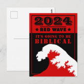 2024 RODE GOLF Het wordt Bijbels Briefkaart (Voorkant / Achterkant)