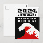 2024 RODE GOLF Het wordt Bijbels Briefkaart (Voorkant / Achterkant)
