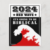 2024 RODE GOLF Het wordt Bijbels Briefkaart (Voorkant)