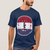 2024 Rood Blauw Stem op het Rood Wit Blauwe Beeld T-shirt (Voorkant)