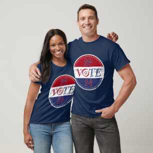 2024 Rood en Blauw STEM Script T-shirt