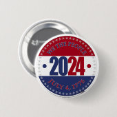 2024 Rood en Blauw Wij Het Volk Ronde Button 5,7 Cm (Voorkant /achterkant)