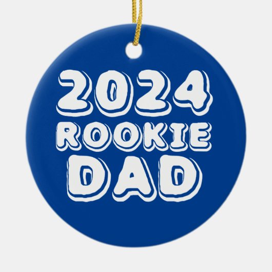 2024 Rookie Dad Ornament (Voorkant)