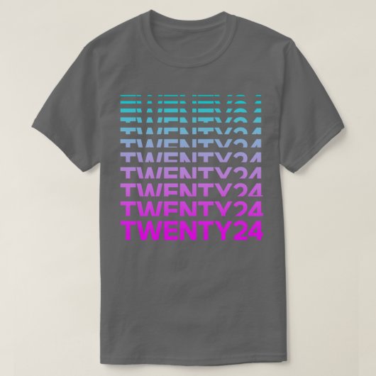 2024 roze blauwgroen t-shirt (Design voorkant)