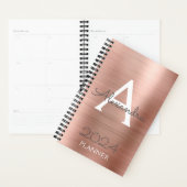 2024 Roze Goud Roze Glans Monogram Planner (Display)
