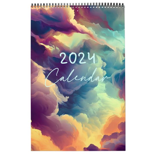 2024 rustige scènes kalender (Hoes)