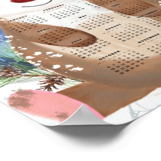 2024 Schattigee rendierkalender Poster (Hoek)