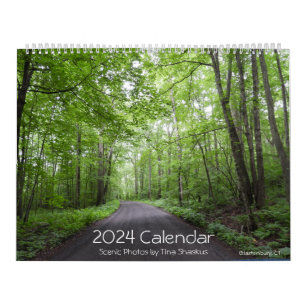 2024 Schilderachtig Connecticut Kalender