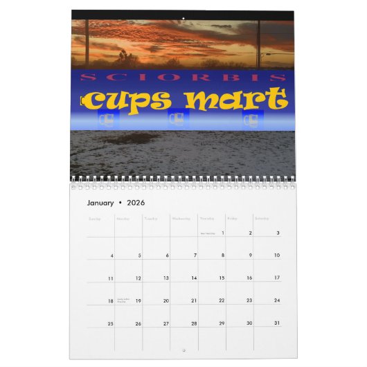 2024 Sciorbis Maandelijks Kalender (Jan 2026)