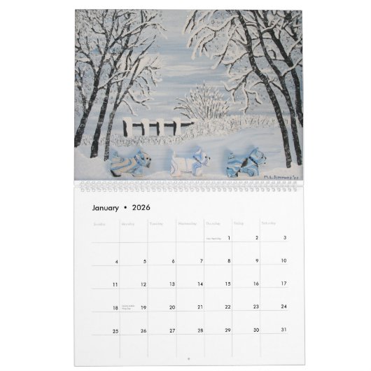 2024 Scotties en vrienden Kalender (Jan 2026)