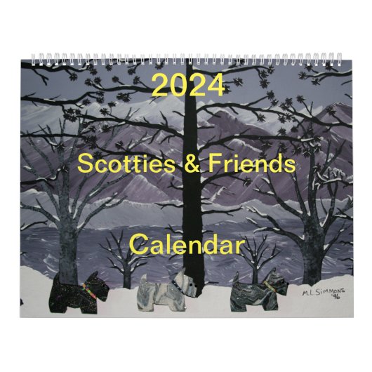 2024 Scotties en vrienden Kalender (Hoes)